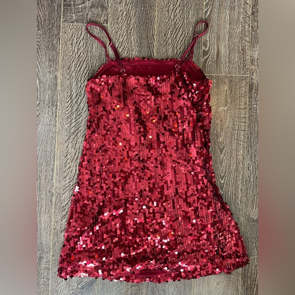 Red Sequin Dress - Picture 5 of 8